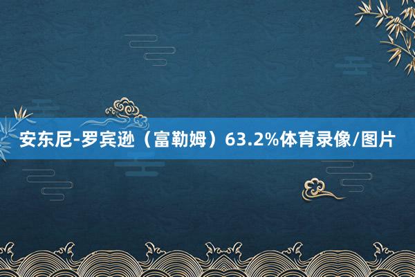 安东尼-罗宾逊（富勒姆）63.2%体育录像/图片